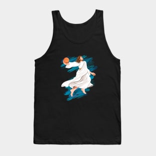 Jesus is playing basket ball Tank Top